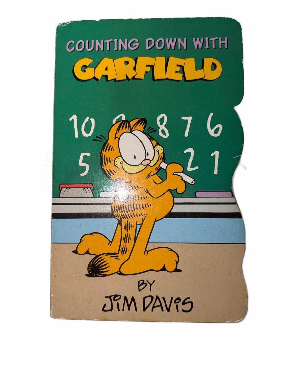 Counting Down with Garfield Vintage Children's Board Book by Jim Davis